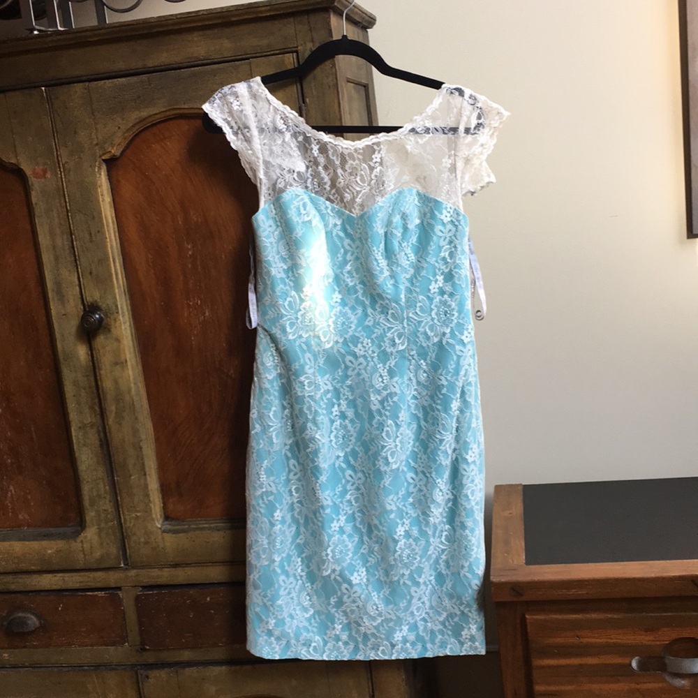 Alfred Angelo lace bridesmaid dress